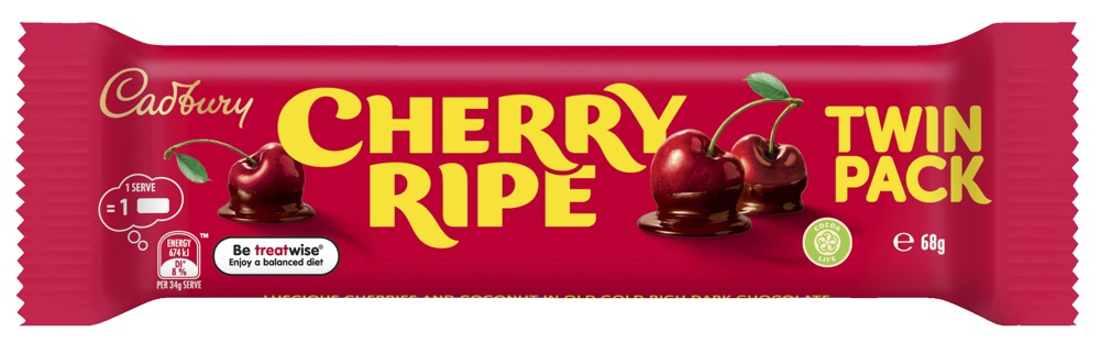 Cadbury Cherry Ripe Twin Pack 68g x 36 | Coffs Cordials